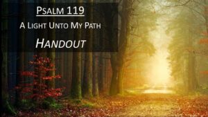 Psalm 119 Handout